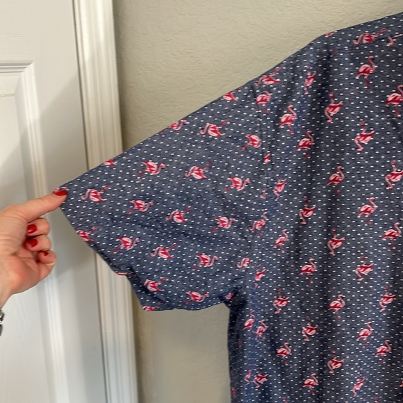 Flamingo button down - Picture 3 of 6